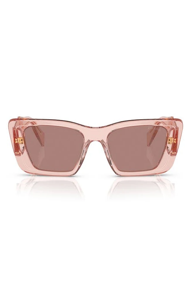 Prada 51mm Butterfly Sunglasses in Lite Brown at Nordstrom