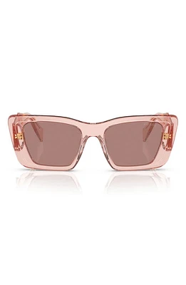 Prada 51mm Butterfly Sunglasses in Lite Brown at Nordstrom