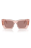 Prada 51mm Butterfly Sunglasses in Lite Brown at Nordstrom