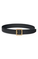 TOM FORD Buffalo Grain Calfskin Leather Belt Black at Nordstrom, Eu