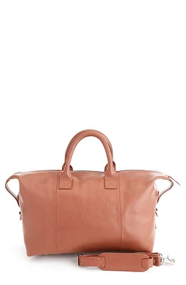 ROYCE New York Leather Duffle Bag in Tan at Nordstrom