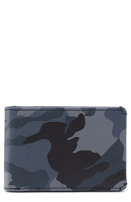 HOBO Leather Bifold Wallet in Blue Camo at Nordstrom