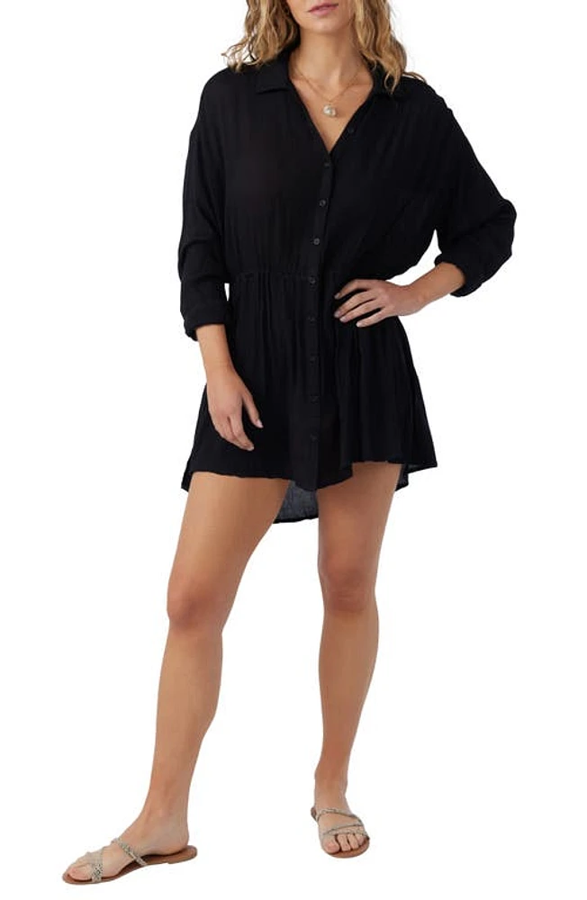 O'Neill Cami Long Sleeve Cover-Up Shirtdress at Nordstrom,