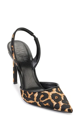 DKNY Macia Slingback Pump Leopard Calf Hair at Nordstrom,