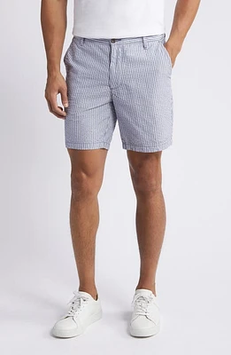 AG Cipher Slim Fit Stripe Seersucker Chino Shorts Paradise Cove at Nordstrom,