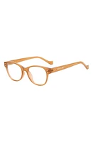 Fifth & Ninth Montreal 60mm Round Blue Light Blocking Glasses in Amber/Clear at Nordstrom