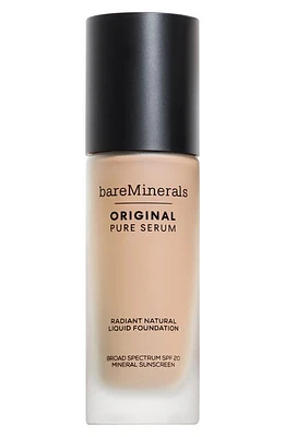 bareMinerals Original Pure Serum Radiant Natural Liquid Foundation Mineral SPF 20 in Light Cool at Nordstrom