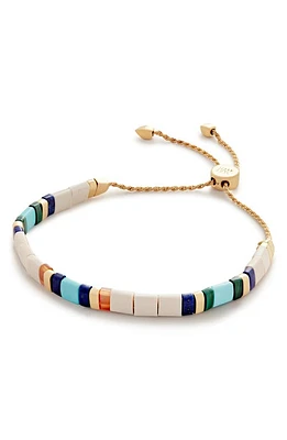 Monica Vinader Delphi Jasper Friendship Bracelet in 18Ct Gold Vermeil/Ss at Nordstrom