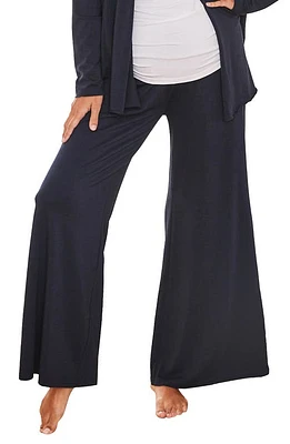 Angel Maternity Debra Wide Leg Pants Navy at Nordstrom,