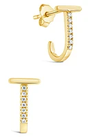 Sterling Forever Parallel Bar Hoop Earrings in Gold at Nordstrom