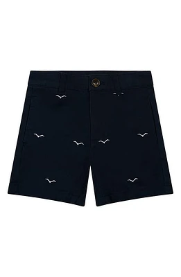 Brooks Brothers Kids' Seagull Embroidered Cotton Chino Shorts Navy at Nordstrom,