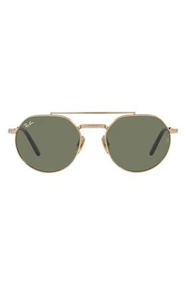 Ray-Ban Jack II 53mm Irregular Sunglasses in Gold Flash at Nordstrom