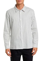 FRAME Classic Fit Stripe Cotton Button-Up Shirt at Nordstrom,