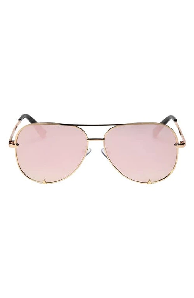 Fifth & Ninth Walker 61mm Polarized Aviator Sunglasses in Gold/Opal at Nordstrom