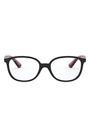 Ray-Ban Kids' 49mm Optical Glasses in Black at Nordstrom