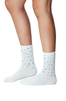 HIGH HEEL JUNGLE Crystal Crew Socks in White at Nordstrom