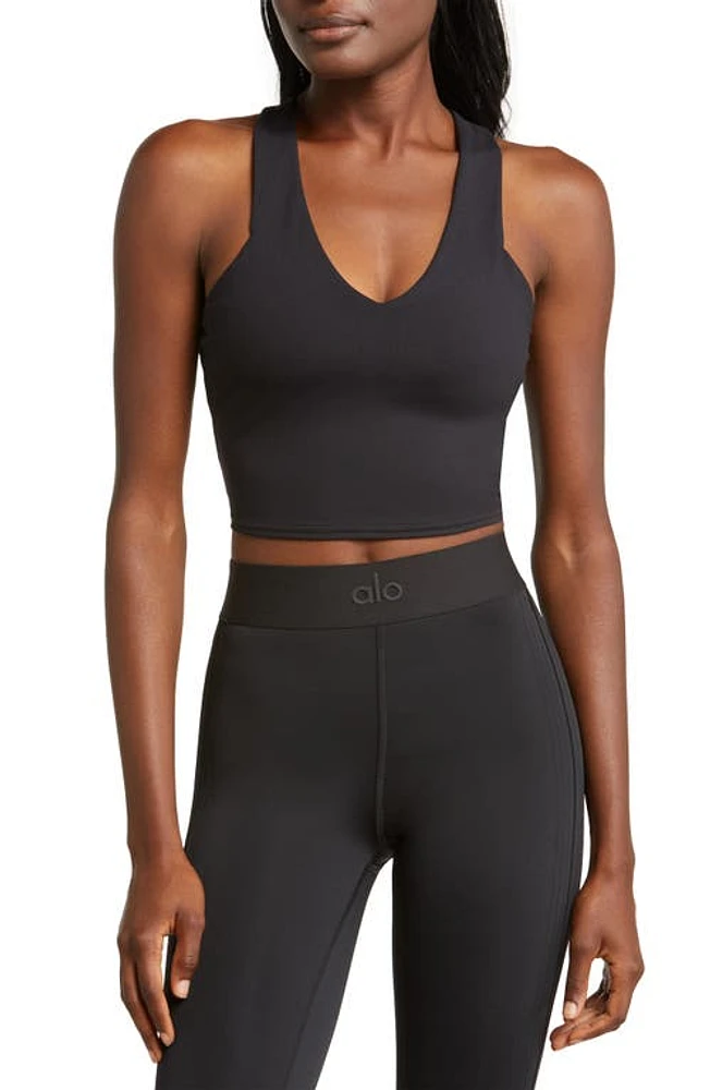 Alo Real Sports Bra Black at Nordstrom,