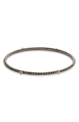 Armenta Old World Crivelli Station Pavé Bangle Bracelet in Silver/Lapis at Nordstrom, Size Medium