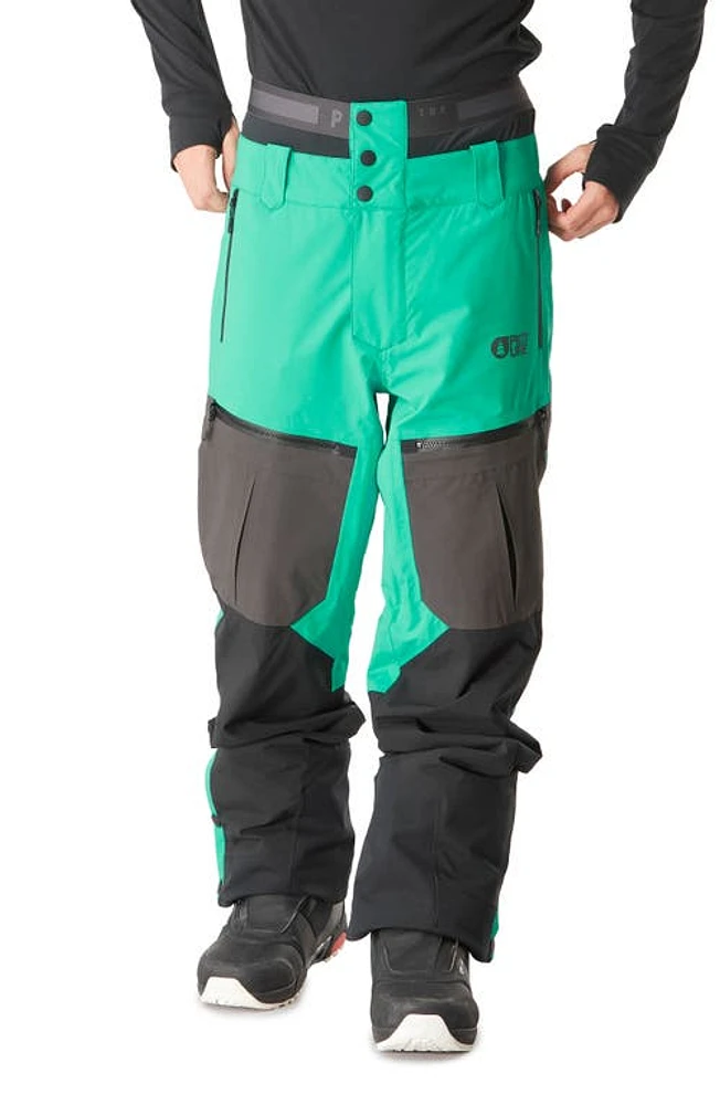 Picture Organic Clothing Naikoon Waterproof Snow Pants Spectra Green-Black at Nordstrom,