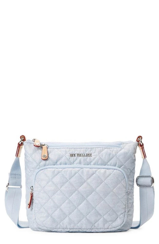 MZ Wallace Metro Scout Deluxe Quilted Crossbody Bag in Chambray at Nordstrom