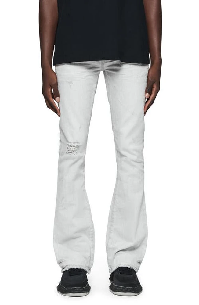 PURPLE BRAND Blowout Flare Jeans Grey at Nordstrom,