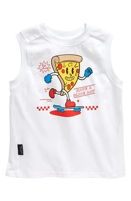 TINY TRIBE Kids' Have a Slice Day Cotton Graphic Tank Top White at Nordstrom,