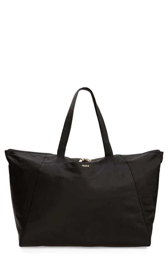 Tumi Voyageur Just in Case Packable Nylon Tote in Black/Gold at Nordstrom