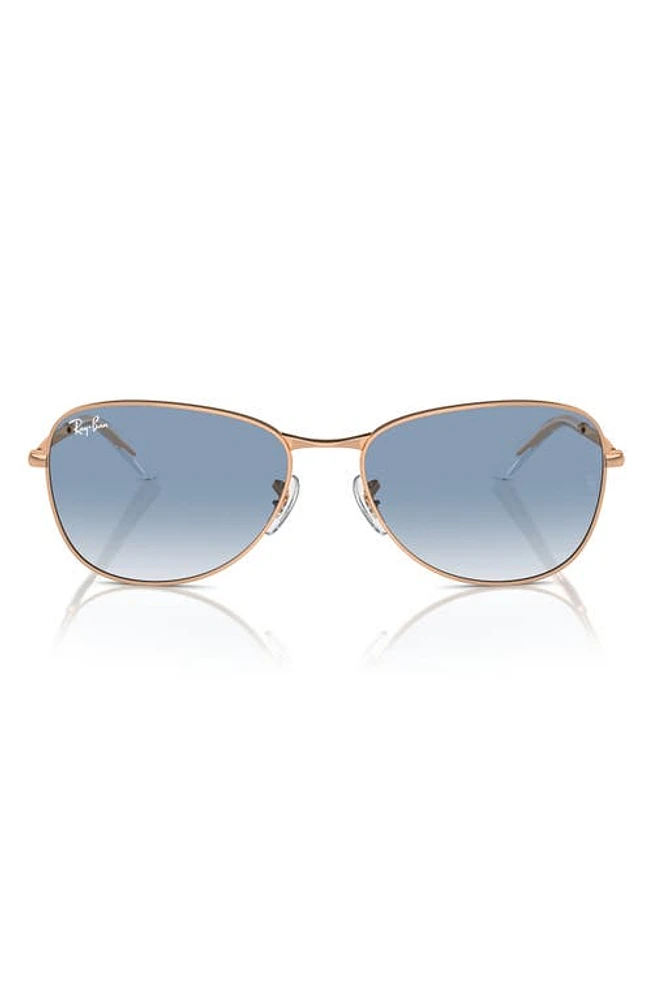 Ray-Ban 56mm Gradient Pilot Sunglasses in Blue Gradient at Nordstrom