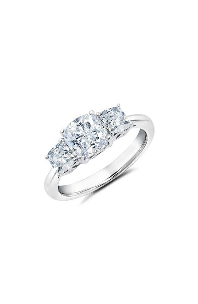 Crislu 3-Stone Cubic Zirconia Ring Platinum at Nordstrom,