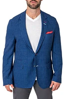 Maceoo Unconstructed Squared Blazer Blue at Nordstrom,