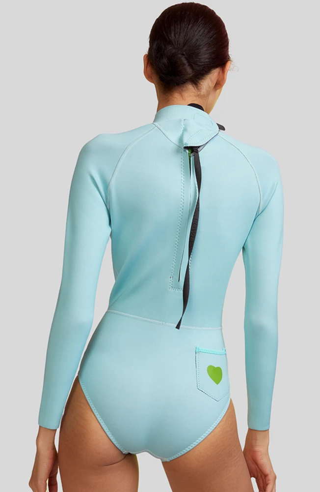 Cynthia Rowley Cheeky Wetsuit Aqua at Nordstrom,