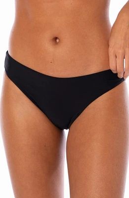 Maaji Midnight Ash Sublimity Reversible Bikini Bottoms Black at Nordstrom,