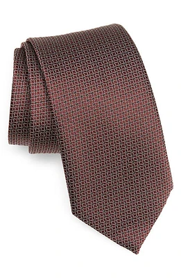 ZEGNA TIES Cento Fili Burgundy Silk Jacquard Tie at Nordstrom