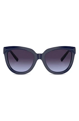 Tiffany & Co. 53mm Gradient Cat Eye Sunglasses in Dark Blue at Nordstrom