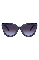 Tiffany & Co. 53mm Gradient Cat Eye Sunglasses in Dark Blue at Nordstrom