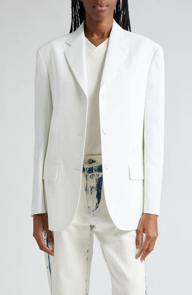 Proenza Schouler Sandis Gabardine Blazer White at Nordstrom,