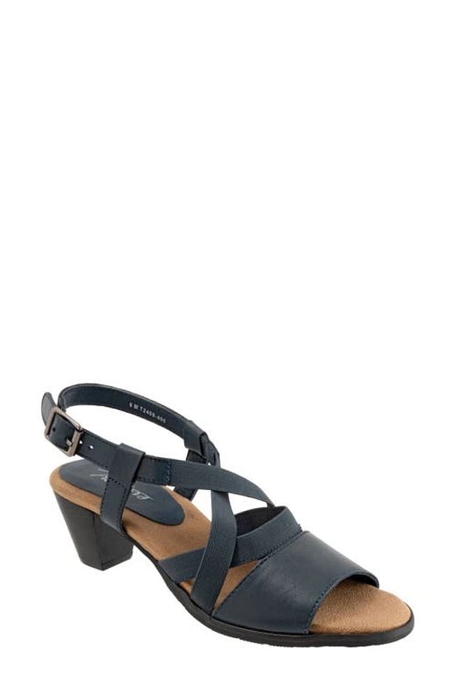 Trotters Meadow Ankle Strap Sandal Navy at Nordstrom,