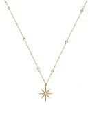 Ettika Crystal Star Necklace in Gold at Nordstrom