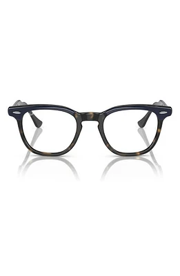 Ray-Ban Hawkeye 50mm Square Optical Glasses in Havana at Nordstrom