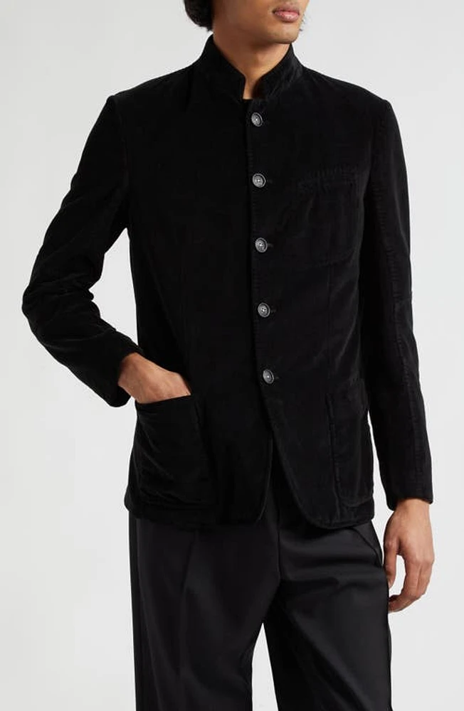 Massimo Alba Gstaad Cotton Velveteen Jacket Nero Lavato at Nordstrom, Us