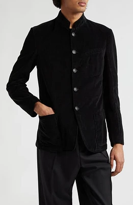 Massimo Alba Gstaad Cotton Velveteen Jacket Nero Lavato at Nordstrom, Us