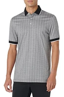 Bugatchi Geo Pattern Cotton & Lyocell Polo at Nordstrom,