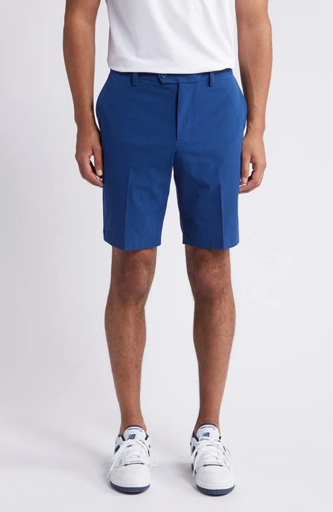 J. Lindeberg Vent Tight Flat Front Performance Golf Shorts Estate Blue at Nordstrom,