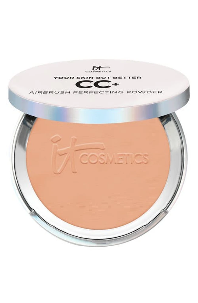 IT Cosmetics Your Skin But Better CC+ Airbrush Perfecting Powder in Tan at Nordstrom