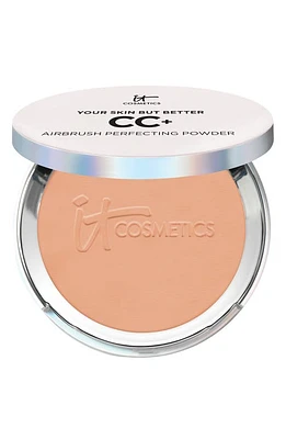 IT Cosmetics Your Skin But Better CC+ Airbrush Perfecting Powder in Tan at Nordstrom