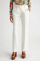 Etro Slub Texture Straight Leg Pants in Cotton at Nordstrom, Size 4 Us