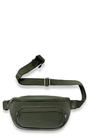 Kibou Faux Leather Diaper Belt Bag in Olive Green at Nordstrom