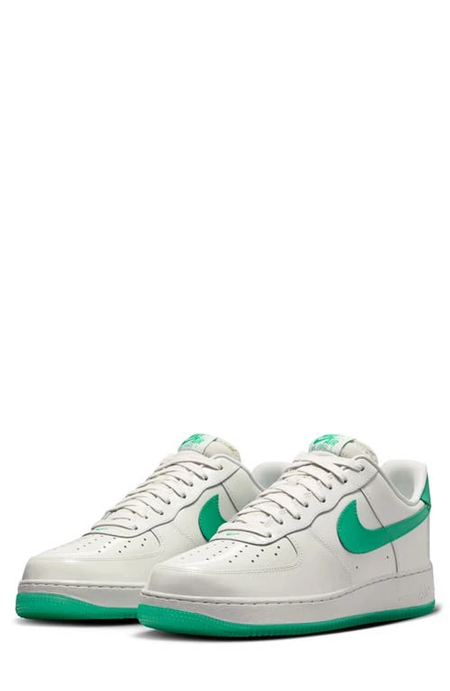 Nike Air Force 1 '07 Premium Basketball Sneaker Platinum Tint/Stadium Green at