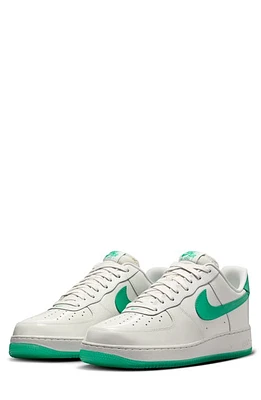 Nike Air Force 1 '07 Premium Basketball Sneaker Platinum Tint/Stadium Green at