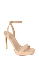 bcbg Caroline Ankle Strap Platform Sandal Sand Lizard at Nordstrom,